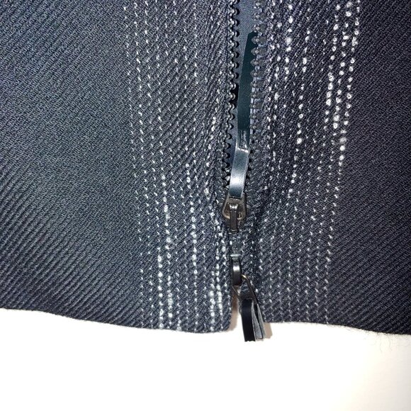 AKRIS PUNTO Wool Blazer Stand Collar Jacket Size 8 Black - Picture 3 of 10